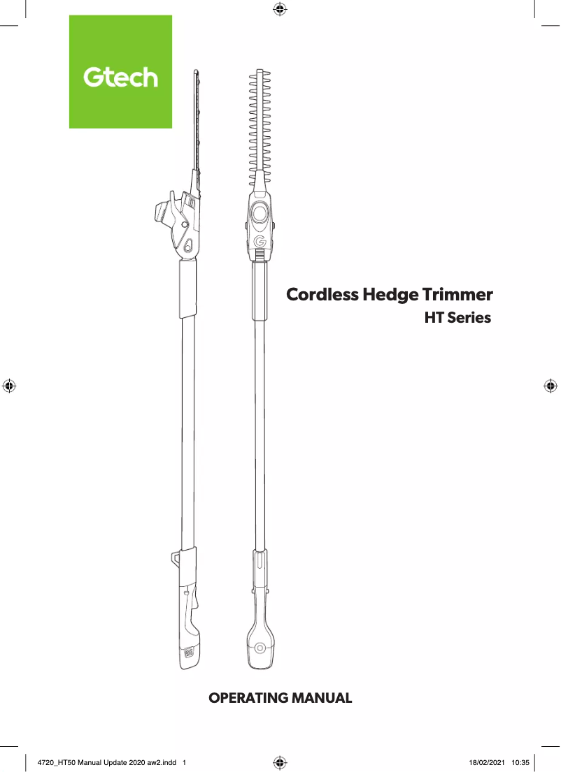 Image de la première page du manuel de l'appareil HT50
