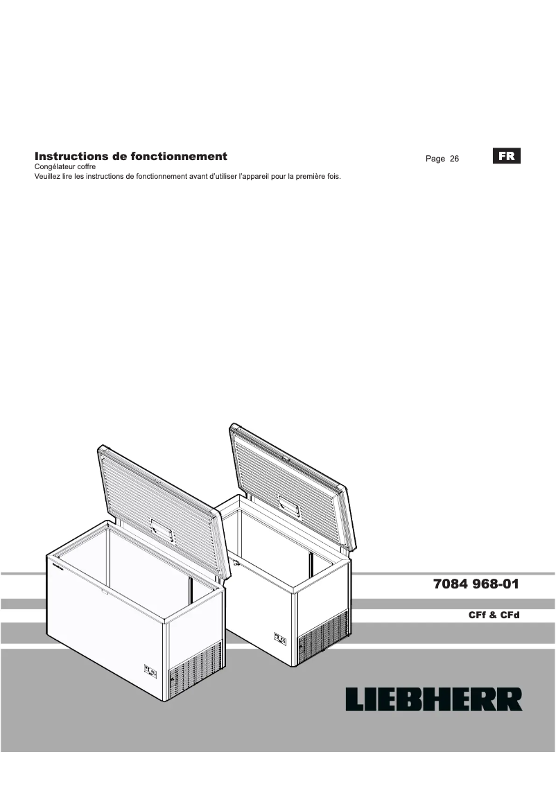 Image de la première page du manuel de l'appareil CFf 1870 Pure