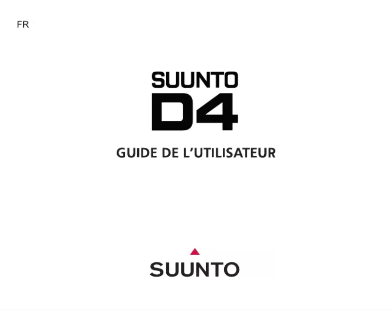 Página 1 del manual Manual de usuario Suunto D4