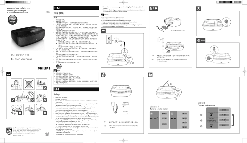 Image de la première page du manuel de l'appareil AZ420