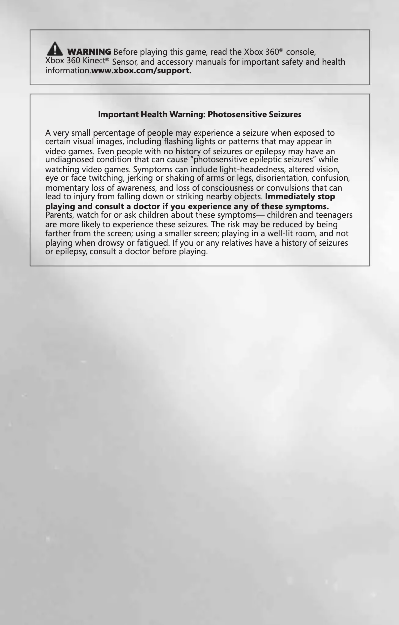 Page 1 de la notice Manuel utilisateur Microsoft Call of Duty - Black Ops II (Xbox 360)