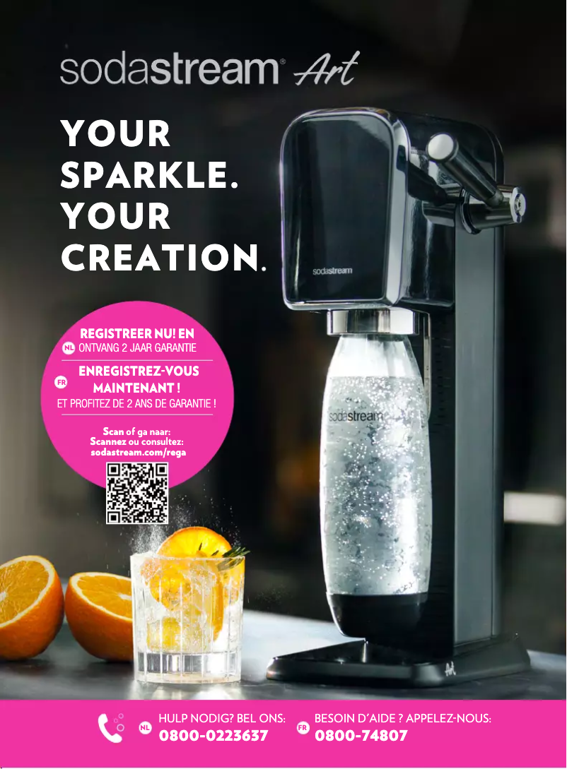 Page n°1 - Manuel utilisateur SodaStream ART