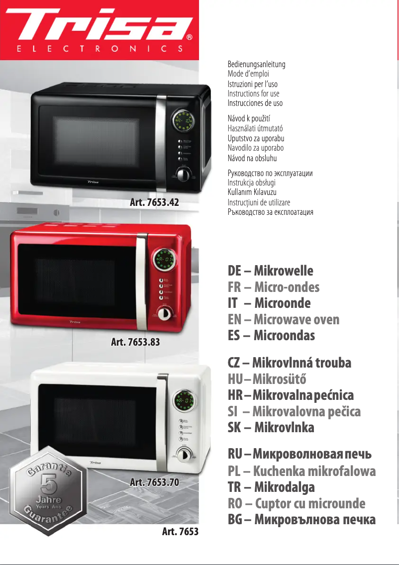 Page n°1 - Manuel utilisateur Trisa Kitchen Professional 6610.41