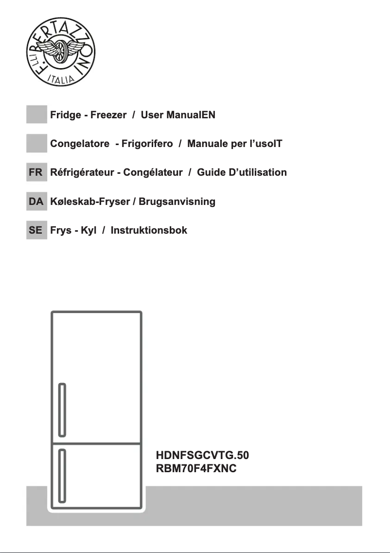 Page 1 de la notice Manuel utilisateur Bertazzoni RBM70F4FXNC