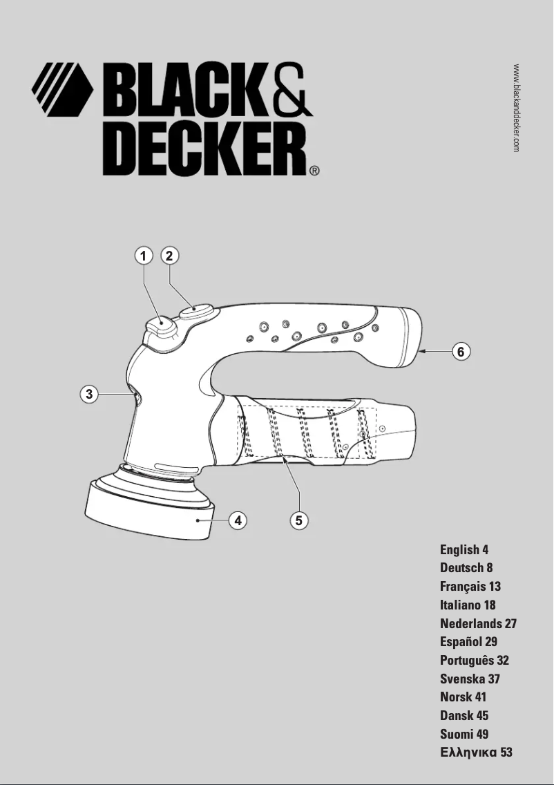 Page n°1 - Manuel utilisateur Black & Decker S600
