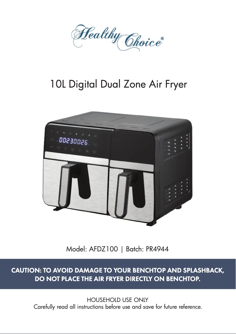 Image de la première page du manuel de l'appareil AFDZ100