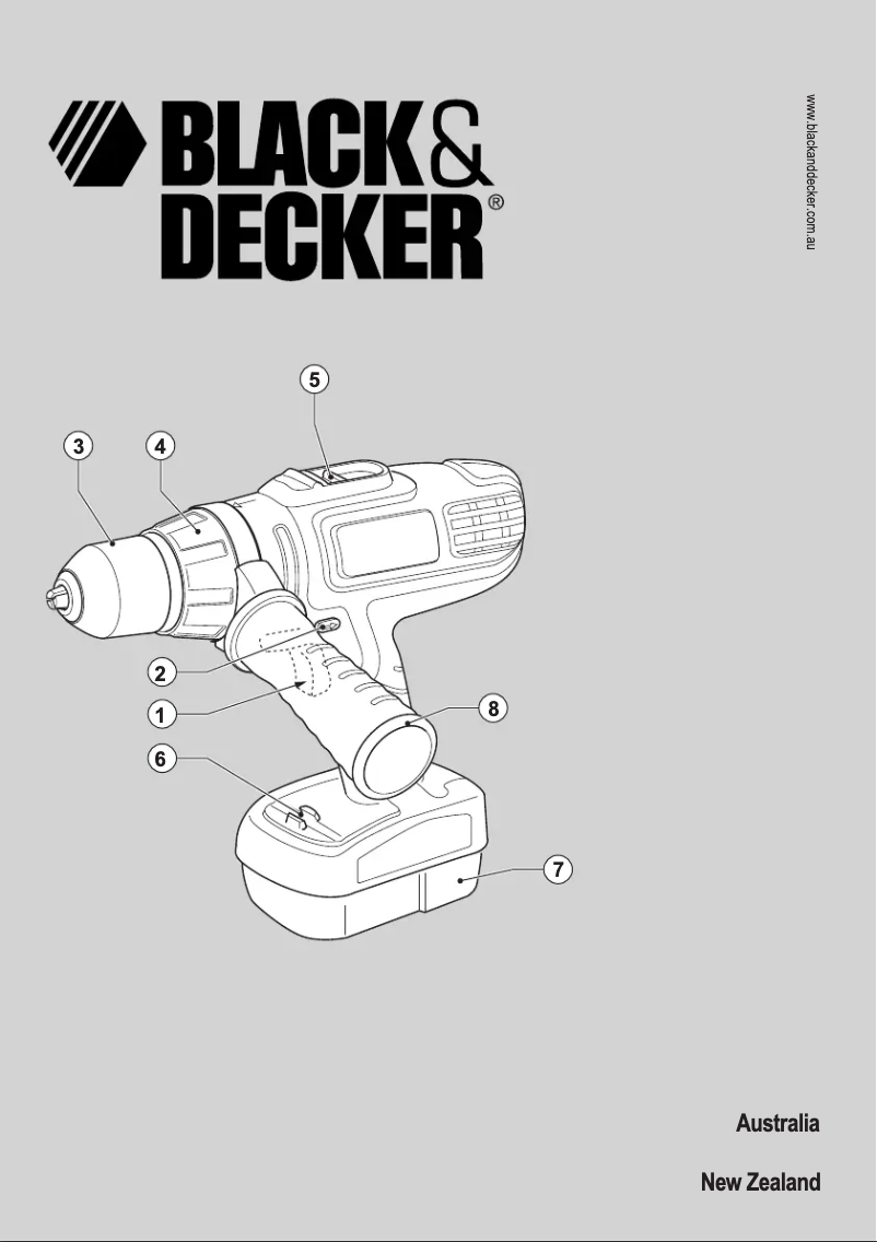 Page 1 de la notice Manuel utilisateur Black & Decker BD188F4