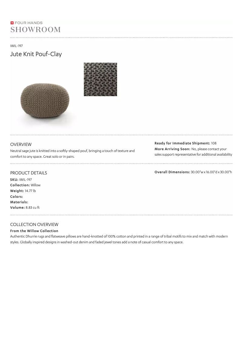 Página 1 del manual Manual de usuario Four Hands IWIL-197