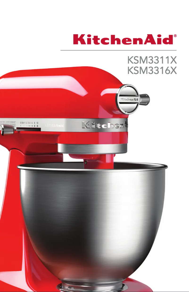 Page n°1 - Manuel utilisateur KitchenAid KSM3316XCA