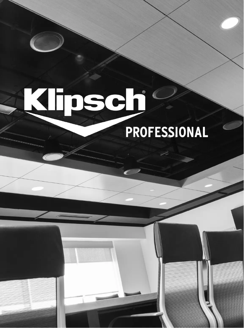 Page 1 de la notice Brochure Klipsch PRO-18-GS