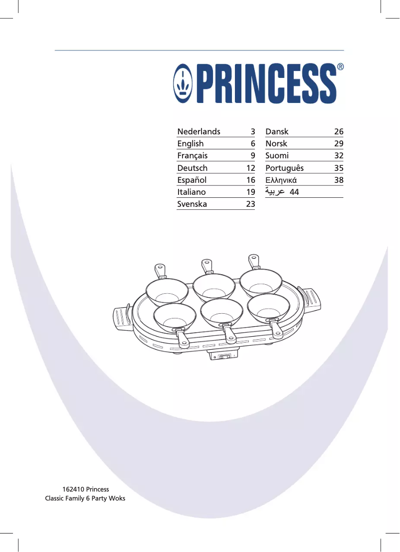 Page n°1 - Manuel utilisateur Princess 162410