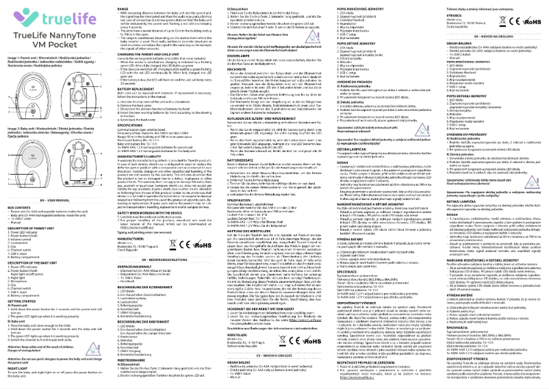 Image de la première page du manuel de l'appareil NannyTone VM Pocket