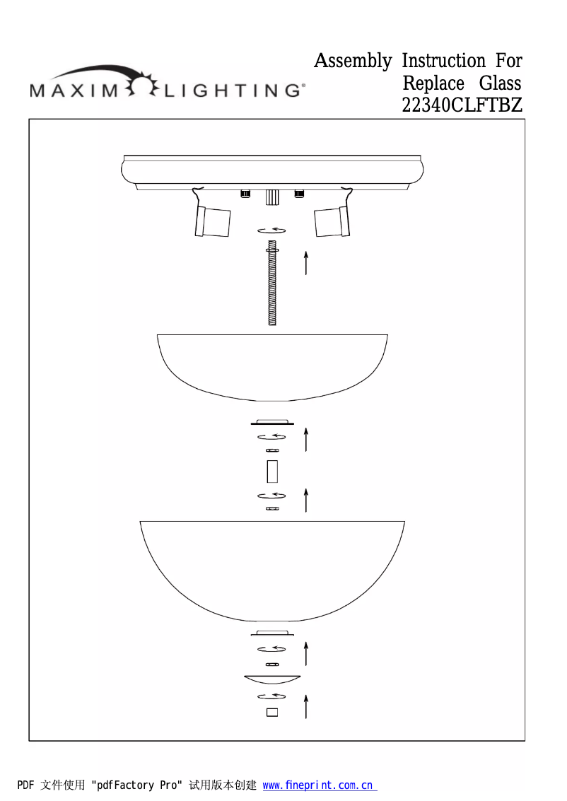 Image de la première page du manuel de l'appareil Bayview 22340CLFTBZ