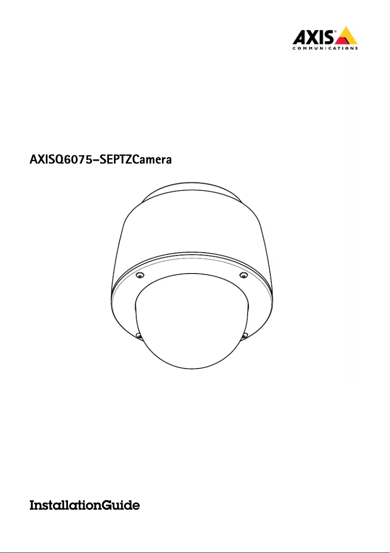 Image de la première page du manuel de l'appareil Q6075-SE