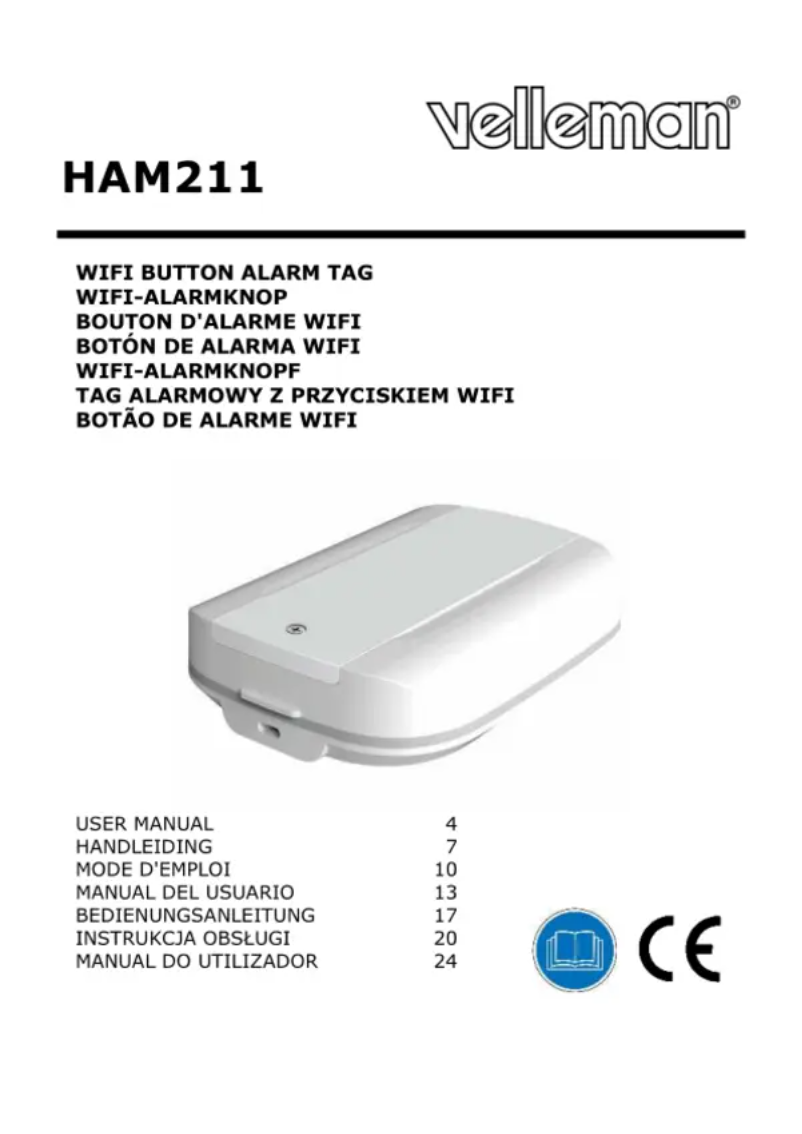 Page n°1 - Manuel utilisateur Velleman HAM211