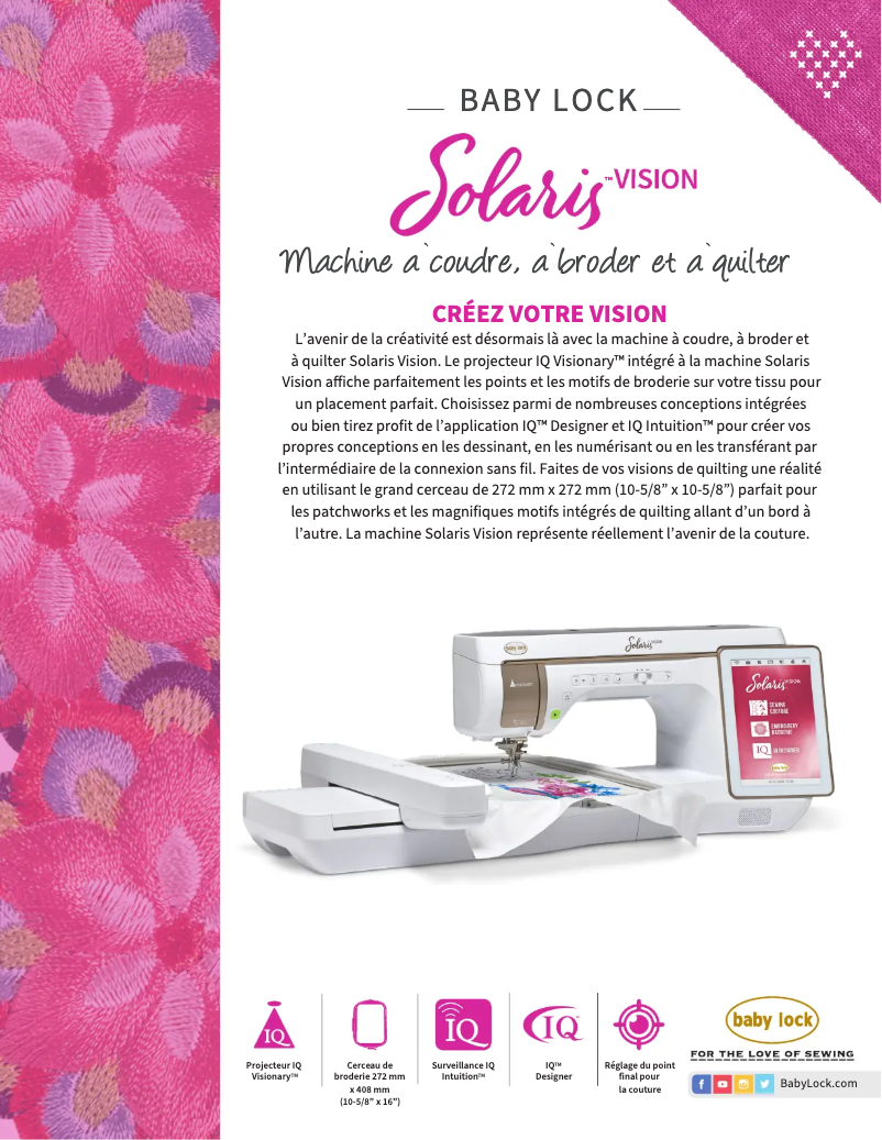 Image de la première page du manuel de l'appareil Solaris Vision