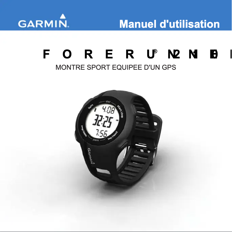 Page 1 de la notice Manuel utilisateur Garmin Forerunner 210