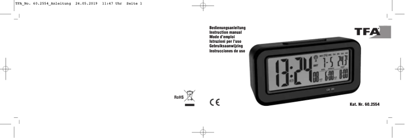 Page 1 of the manual User Manual TFA 60.2554.01