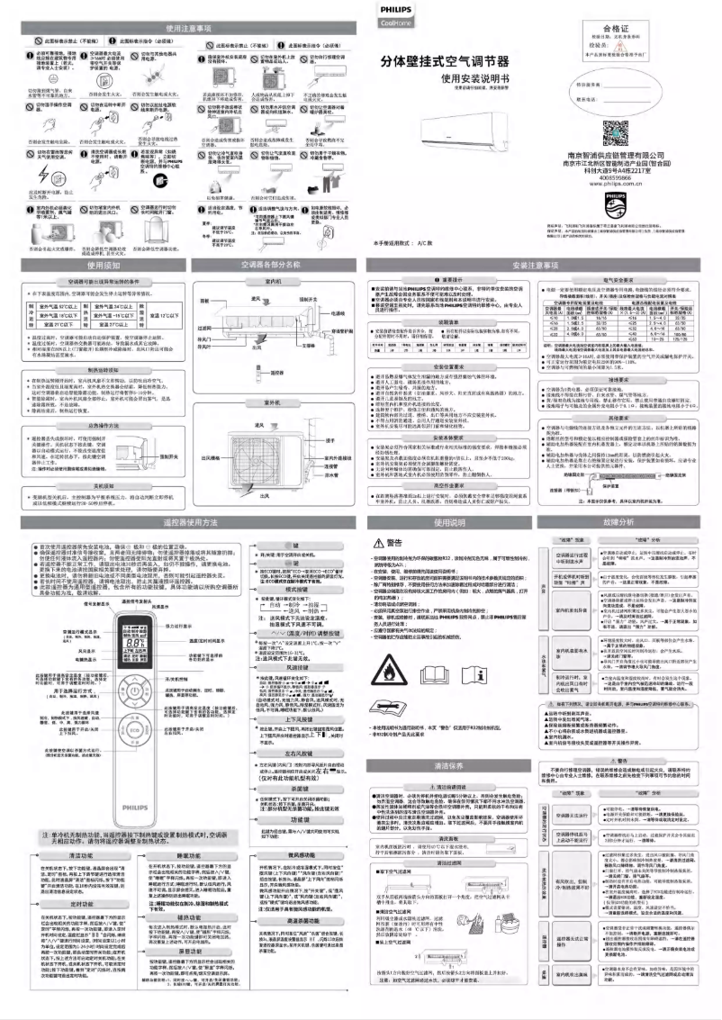 Page 1 of the manual User Manual Philips FAC35V1CA1HR