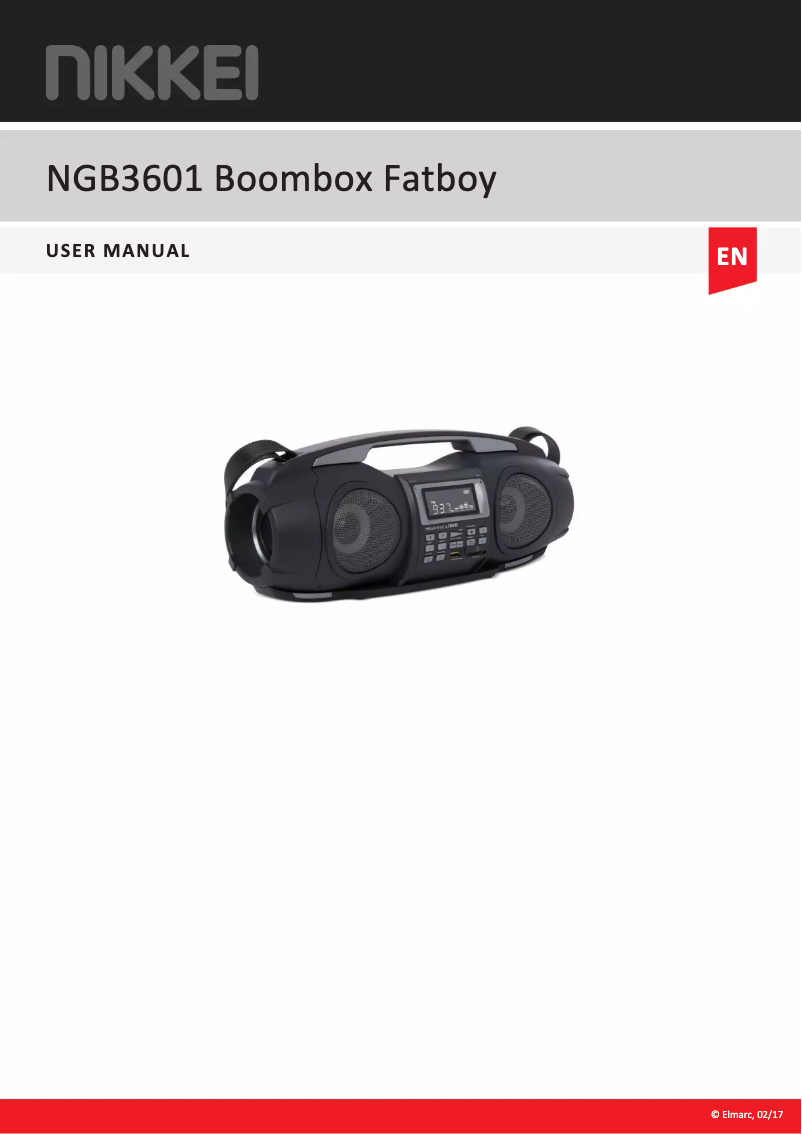 Page 1 de la notice Manuel utilisateur Nikkei Fatboy