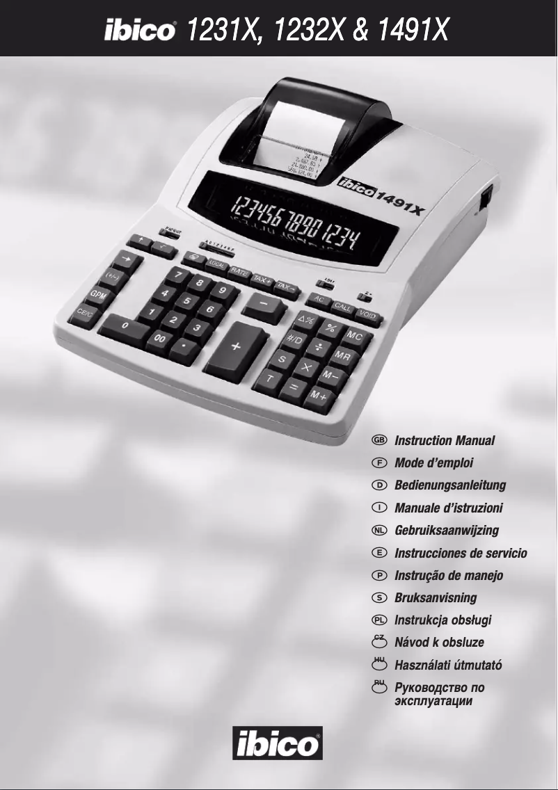 Página 1 del manual Manual de usuario Ibico 1491x