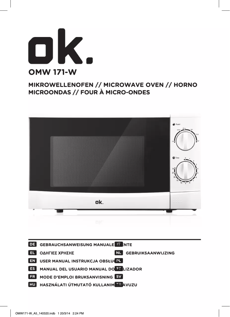 Imagen de la primera página del manual del dispositivo OMW 171-W