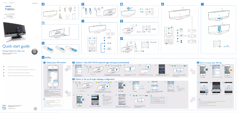 Página 1 del manual Guía de inicio rápido Philips Fidelio DCW8010