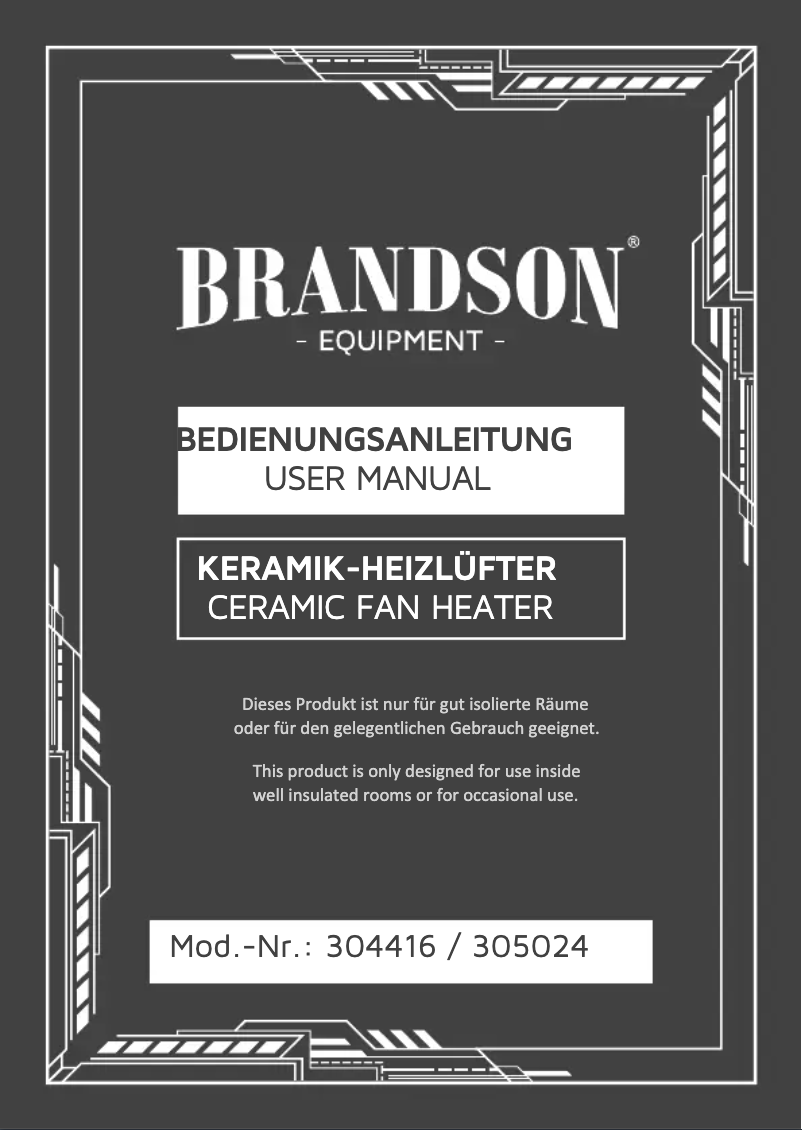 Page 1 de la notice Manuel utilisateur Brandson 304416