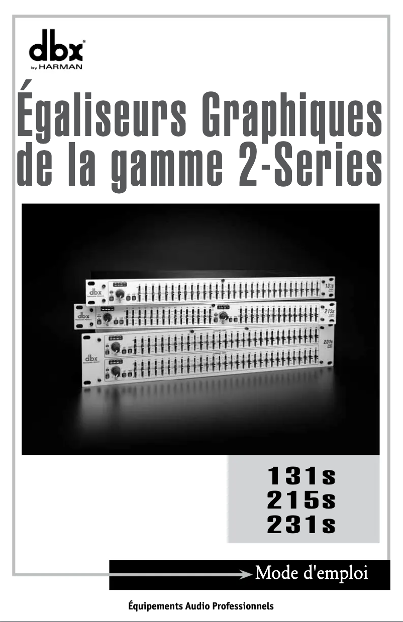 Page n°1 - Manuel utilisateur DBX 131s