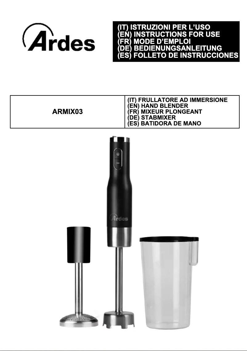 Página 1 del manual Manual de usuario Ardes ARMIX03