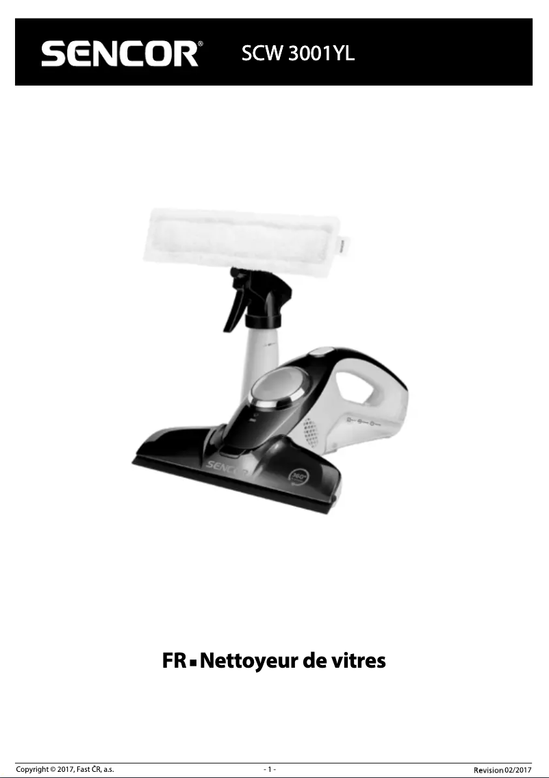 Page n°1 - Manuel utilisateur Sencor SCW 3001YL