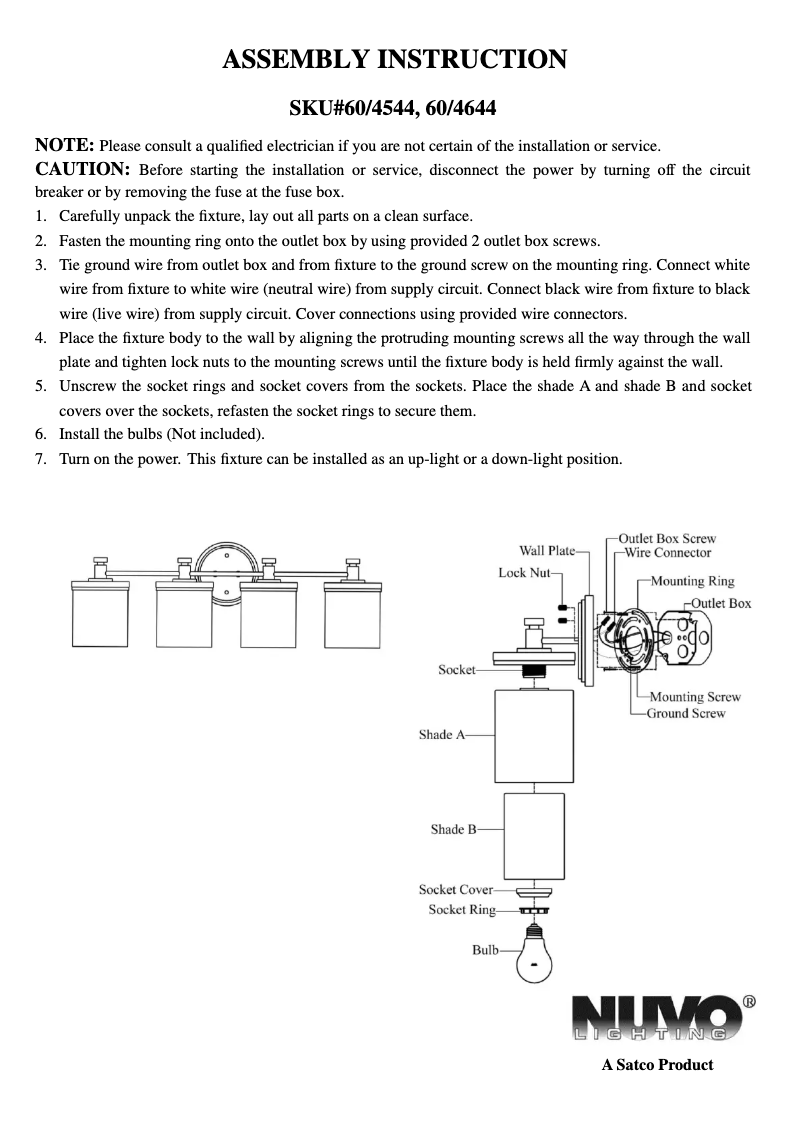 Página 1 del manual Manual de usuario NUVO Decker 60/4644