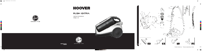 Page n°1 - Manuel utilisateur Hoover Rush Extra TRE 1410