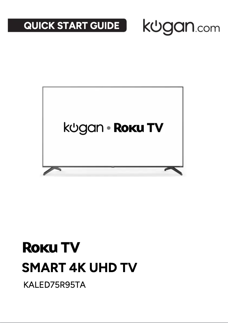 Page 1 de la notice Manuel utilisateur Kogan TVKALED75R95TA