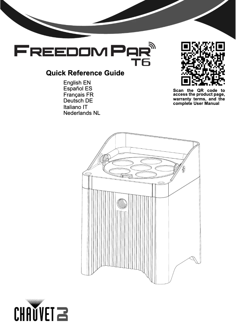 Página 1 del manual Manual de usuario Chauvet Freedom Par T6