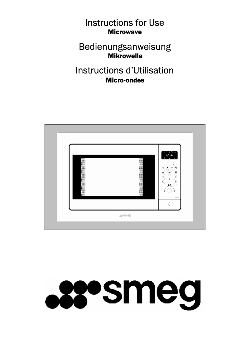 Página 1 del manual Manual de usuario Smeg FME20EX3