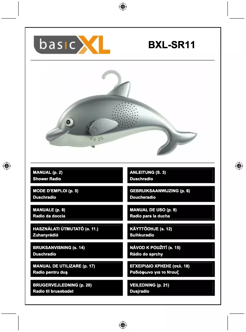 Page n°1 - Manuel utilisateur basicXL BXL-SR11