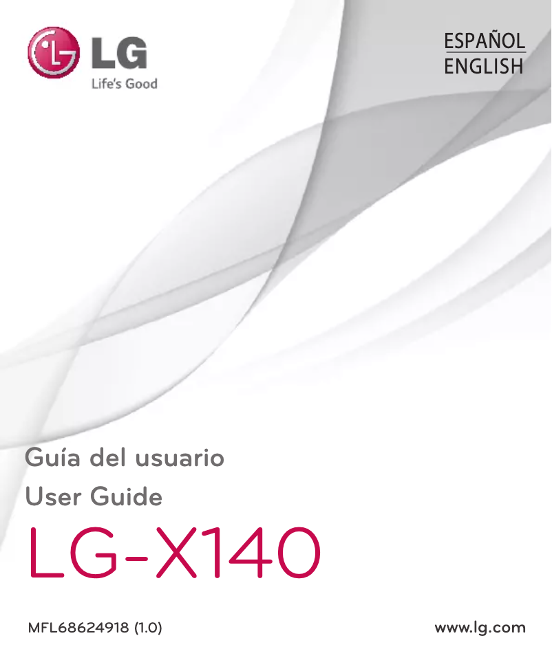 Page n°1 - Manuel utilisateur LG X140
