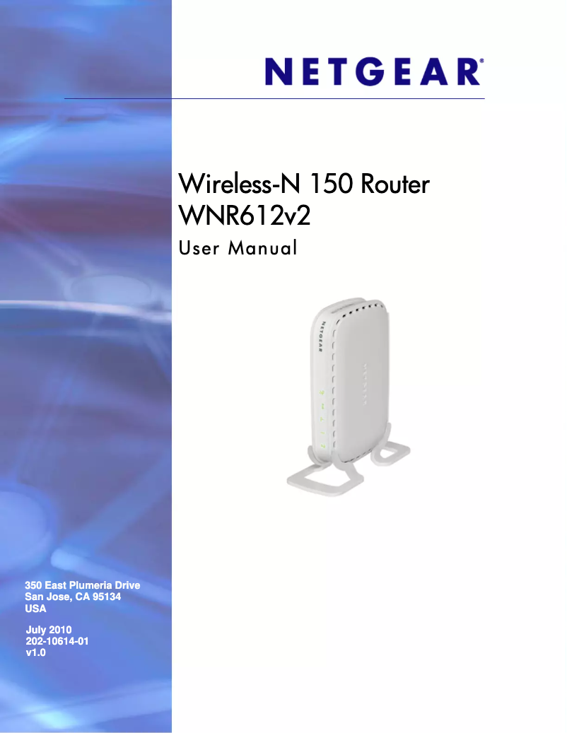 Page 1 de la notice Manuel utilisateur Netgear WNR612v2