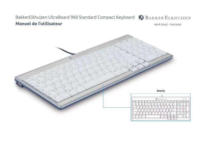 Page n°1 - Manuel utilisateur BakkerElkhuizen UltraBoard 960 Standard Compact