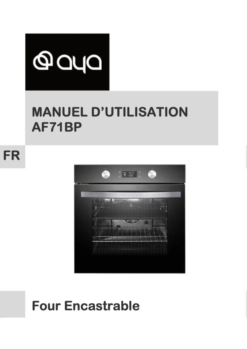 Page n°1 - Manuel utilisateur AYA AF71BP