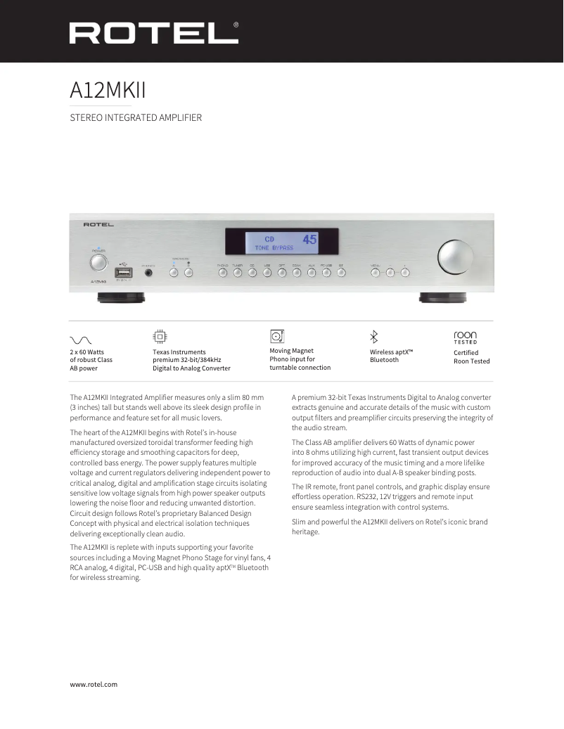 Image de la première page du manuel de l'appareil A12 MKII