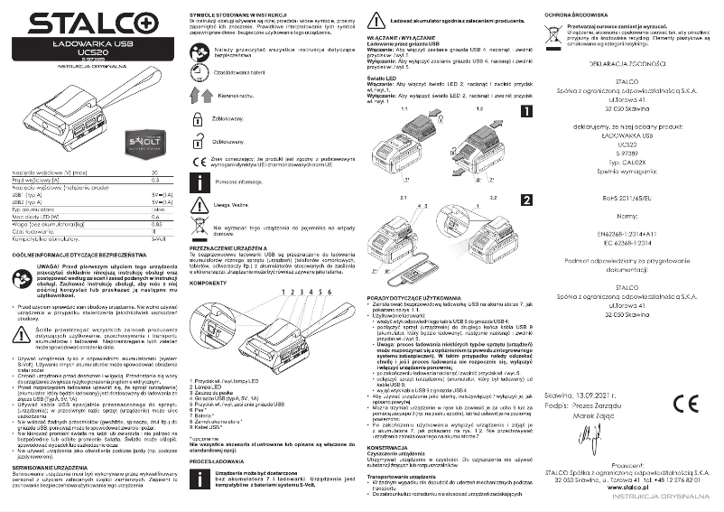 Image de la première page du manuel de l'appareil UCS20