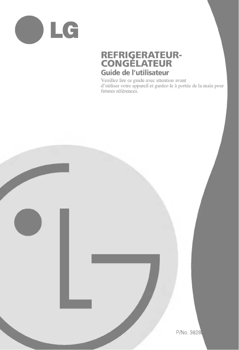 Page 1 de la notice Manuel utilisateur LG GR-459GTR