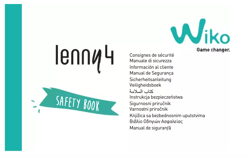 Page 1 de la notice Manuel utilisateur Wiko Lenny 4