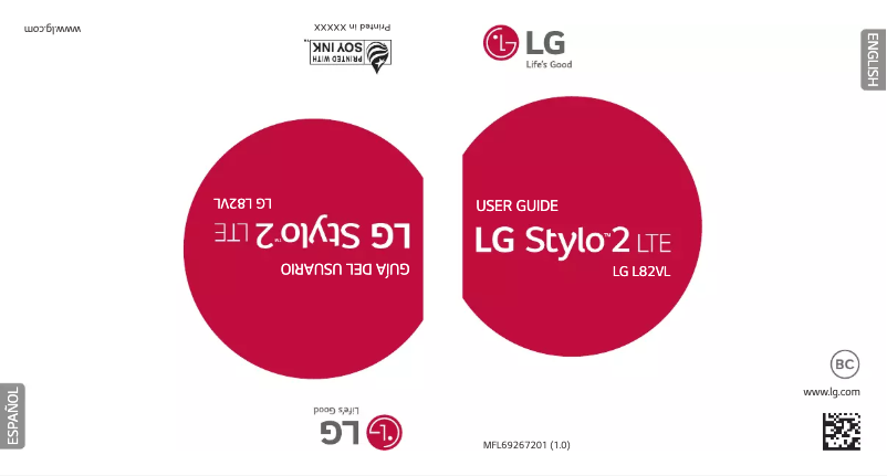 Page 1 de la notice Manuel utilisateur LG Stylo 2 LTE