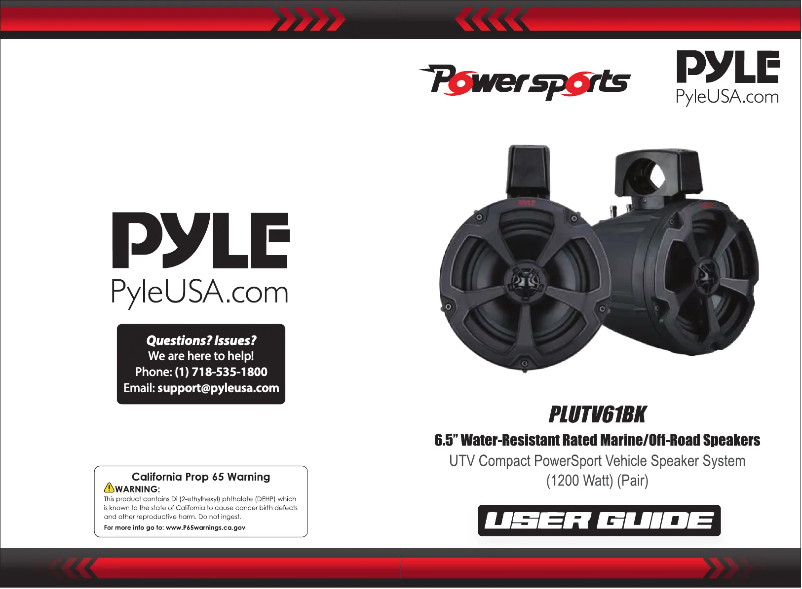 Image de la première page du manuel de l'appareil PLUTV61BK