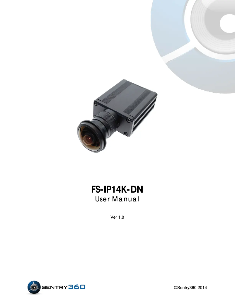Page n°1 - Manuel utilisateur Sentry360 FS-IP14K-DN