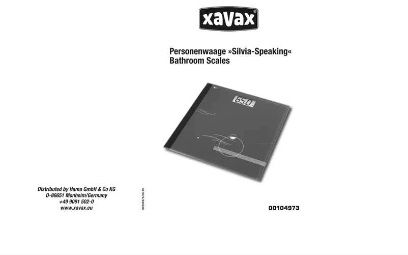 Image de la première page du manuel de l'appareil Silvia