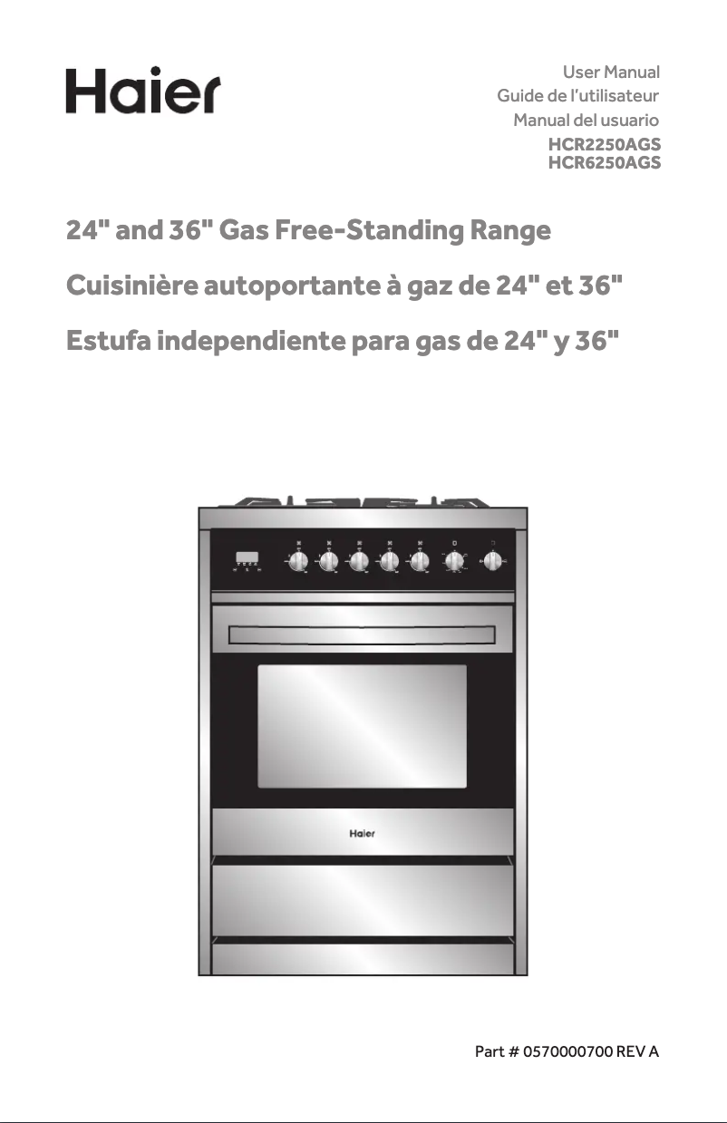 Image de la première page du manuel de l'appareil HCR6250AGS